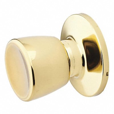 Knob Lockset Tulip Style Polished Brass