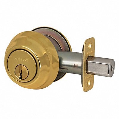 Deadbolt Polished Brass Double Cylinder