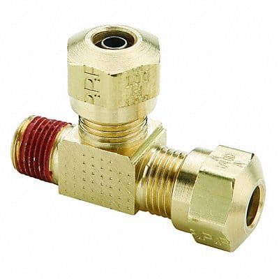 Adapter Tee Brass 1/4 in Tube 1.02 in L