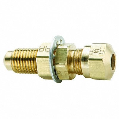 Bulkhead Union Brass 5/8 in Tube Size