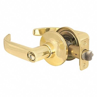 Lever Lockset Polished Brss Return Style