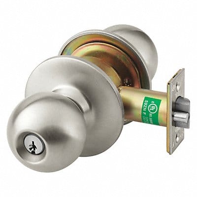 Knob Lockset Mechanical Entrance Grd. 1