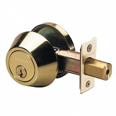 Deadbolt Polished Brass Single Cylinder