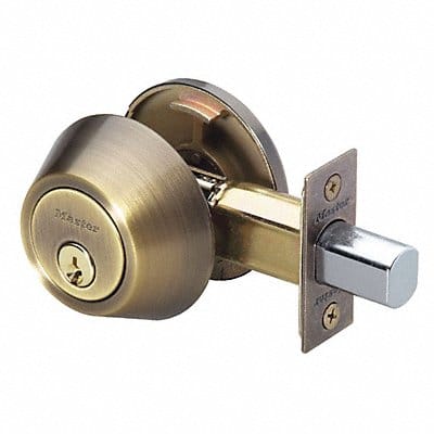 Deadbolt Antique Brass Single Cylinder