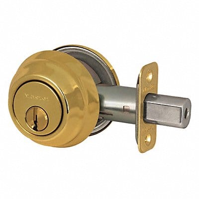 Deadbolt Polished Brass Single Cylinder