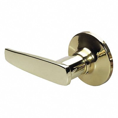 Lever Lockset Polished Brss Strght Style