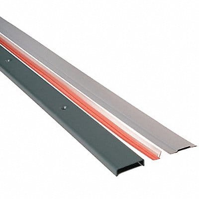 Fire Door Gap Seal 48 in Gray Steel