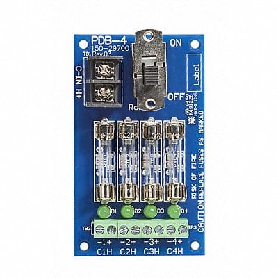 Power Distribution Board 4 Output Fused