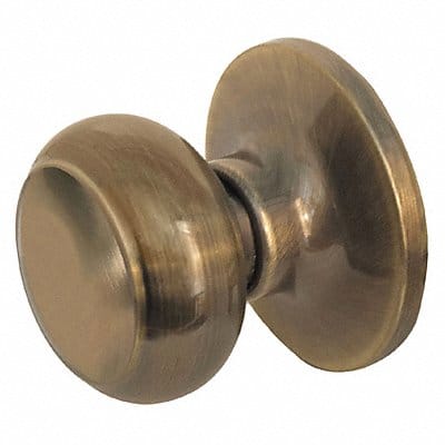 Knob Lockset Rusk Style Antique Brass