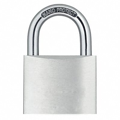 Keyed Padlock 7/8 in Rectangle Silver