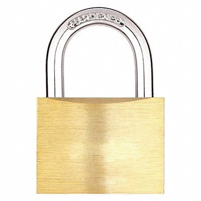 Keyed Padlock 15/16 in Rectangle Yellow