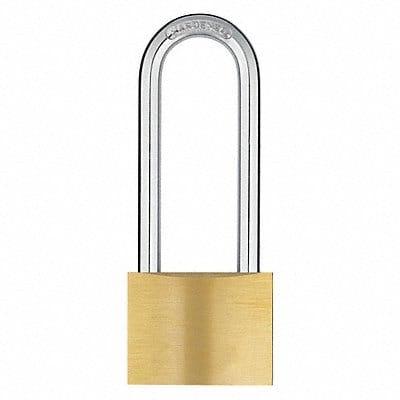 Keyed Padlock 1 in Rectangle Yellow