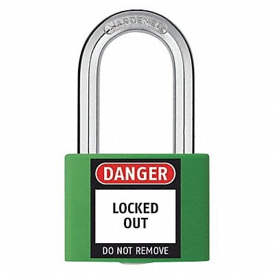 Lockout Padlock KD Green 2 H