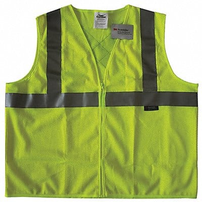 Safety Vest Yellow/Green XL Zipper