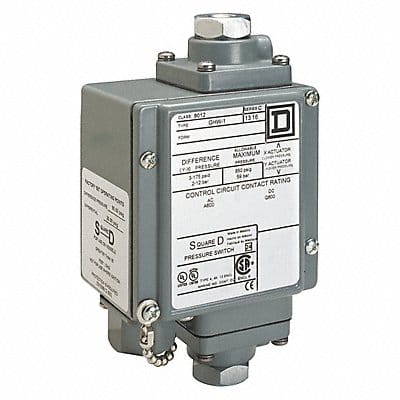 Pressure Switch 480Vac 10Amp G +Options