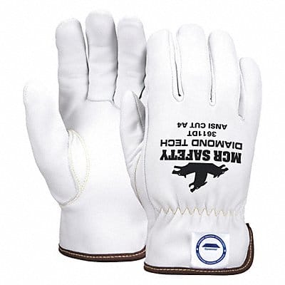 J7530 Leather Gloves White M PR