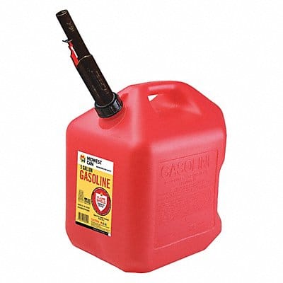 Gas Can 5 gal Self Red HDPE 14-1/2 H