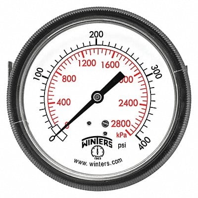 K4521 Pressure Gauge 3-1/2 Dial Size Black