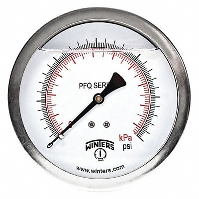 Compound Gauge 4 Dial Size Silver