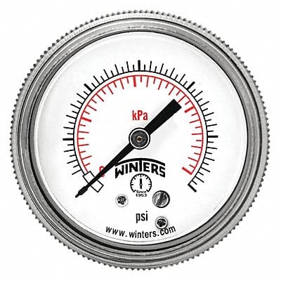 Pressure Gauge 3-1/2 Dial Size Black