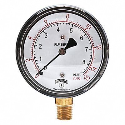 K4546 Pressure Gauge 2-1/2 Dial Size Black