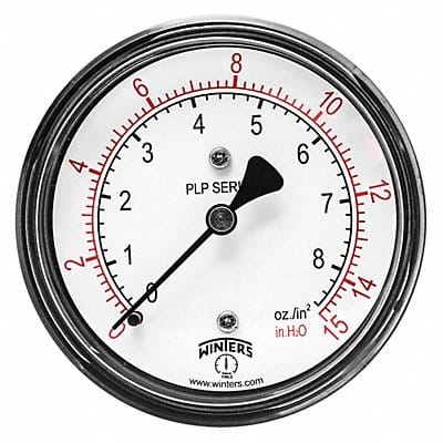 K4544 Pressure Gauge 2-1/2 Dial Size Black