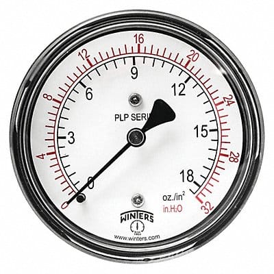 K4544 Pressure Gauge 2-1/2 Dial Size Black