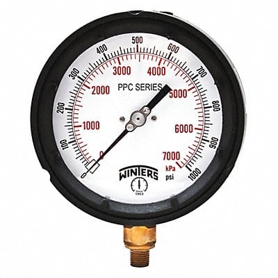 Pressure Gauge 4-1/2 Dial Size Black