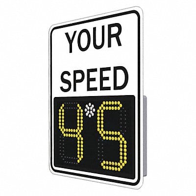 LED Radar Speed Sign Aluminum 29 x 23