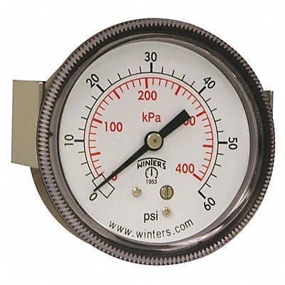 K4520 Pressure Gauge 2-1/2 Dial Size Black