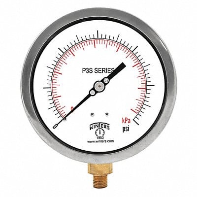 K4527 Pressure Gauge 4-1/2 Dial Size Black