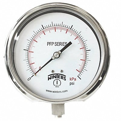 K4525 Compound Gauge 6 Dial Size Silver