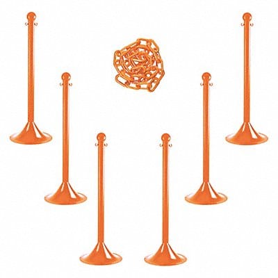 Barrier Post Kit 41 H Safety Orange