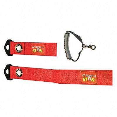 Hook-and-Loop Cinch Strap 12 in Red