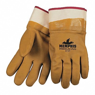 Chemical Gloves L 11-1/2 Tan PK12