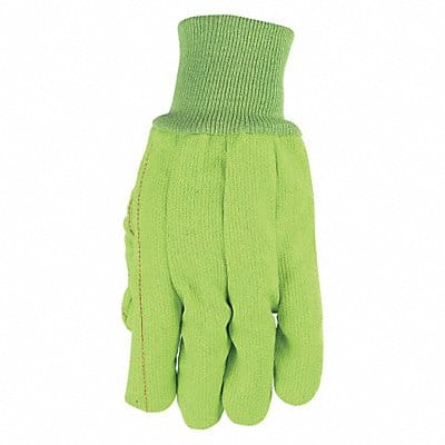 Knit Gloves 10 L High Vis Green PK12