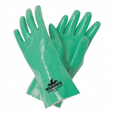 J4427 Chemical Gloves M 12 in L Green PK12