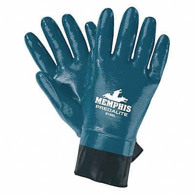 Chemical Gloves S 11 in L Blue PK12