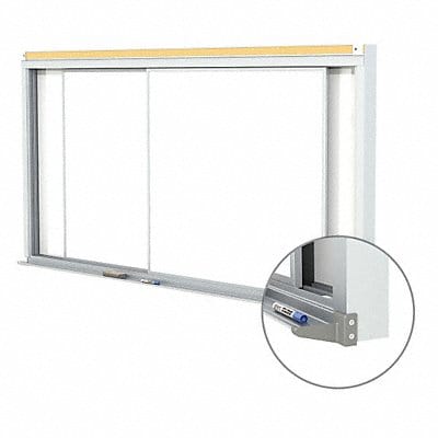 Dry Erase Sliding Board Porcelain 144 W