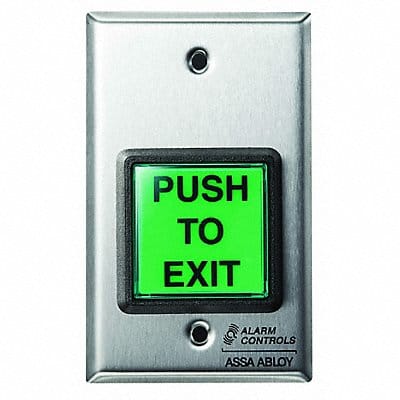 Push Button 5 H w/Green Luminaire