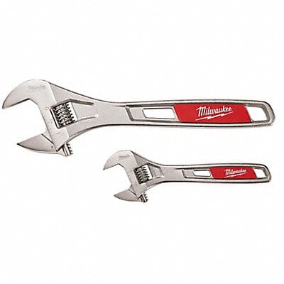 Adj. Wrench Set Chrome 6 to 10