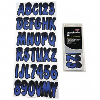 Number and Letter Combo Kit Blue/Black