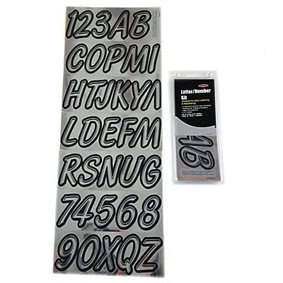 Number and Letter Combo Kit Chrome