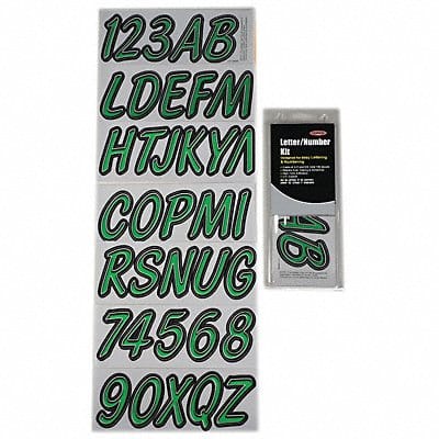 Number and Letter Combo Kit Light Green