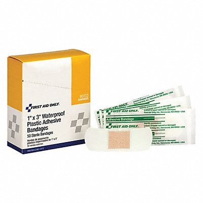 Adhesive Bandage Clear Plastic Box PK50