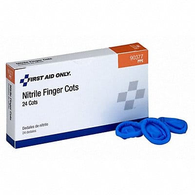 Powder Free Finger Cots Blue PK24