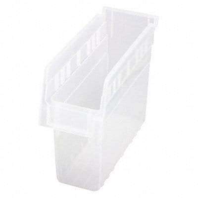 Shelf Bin Clear Polypropylene 8 in