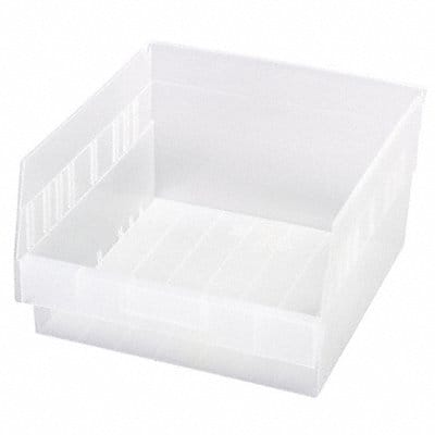 Shelf Bin Clear Polypropylene 6 in