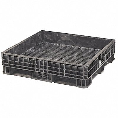 Bulk Container Black Solid 48 in