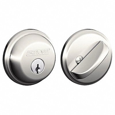 Deadbolt Polished Nickel Keyed Different